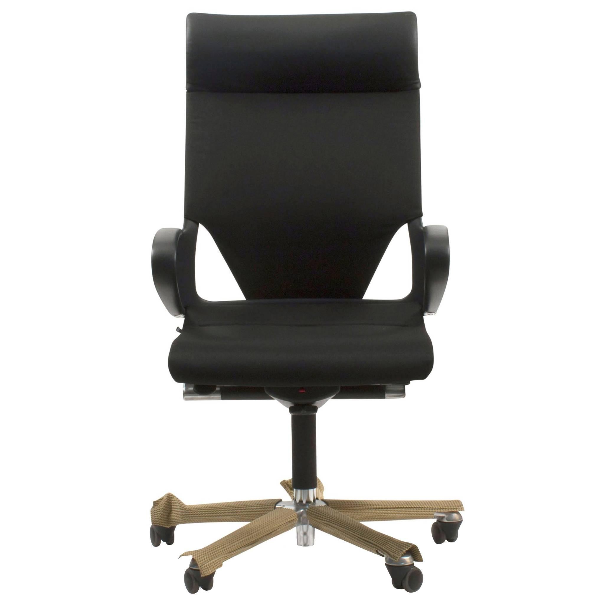 Black Fabric Modus 284/7 Swivel Office Task Chair for Wilkhahn, Germany For Sale