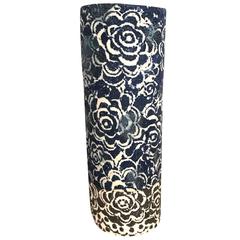 Vintage Inspired Design Indigo Vase, Thailand, Contemporary 2