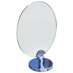 Miroir de coiffeuse ou de table rond pivotant Charles Hollis Jones