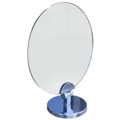 Charles Hollis Jones Swivel Vanity or Table Round Mirror 10