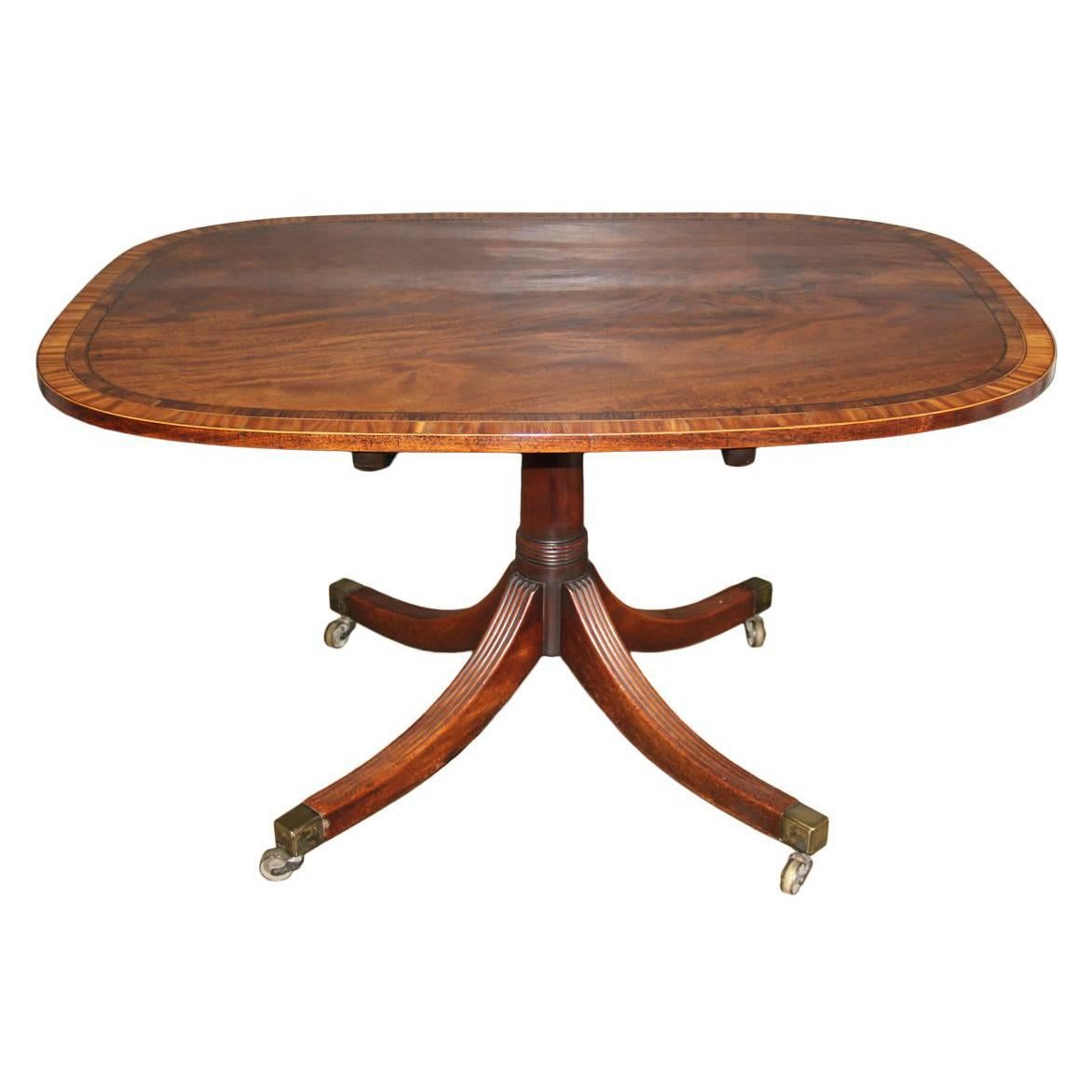 19th Century English Regency Mahogany Breakfast Tilt-Top Table For Sale
