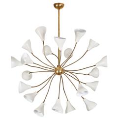 Large Italian Twenty-Arm Chandelier 11