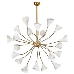 Large Italian Twenty-Arm Chandelier