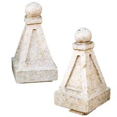 Pair of Late 19th-Early 20th Century Glazed Terracotta Obelisks 9