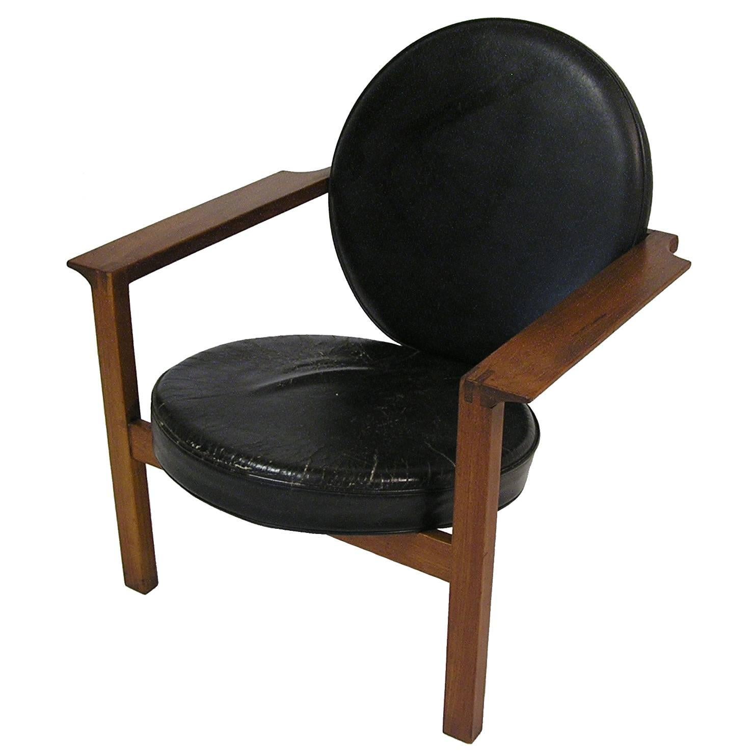 Danish Teak Easy Chair by Bent Moller Jepsen, circa 1961 im Angebot