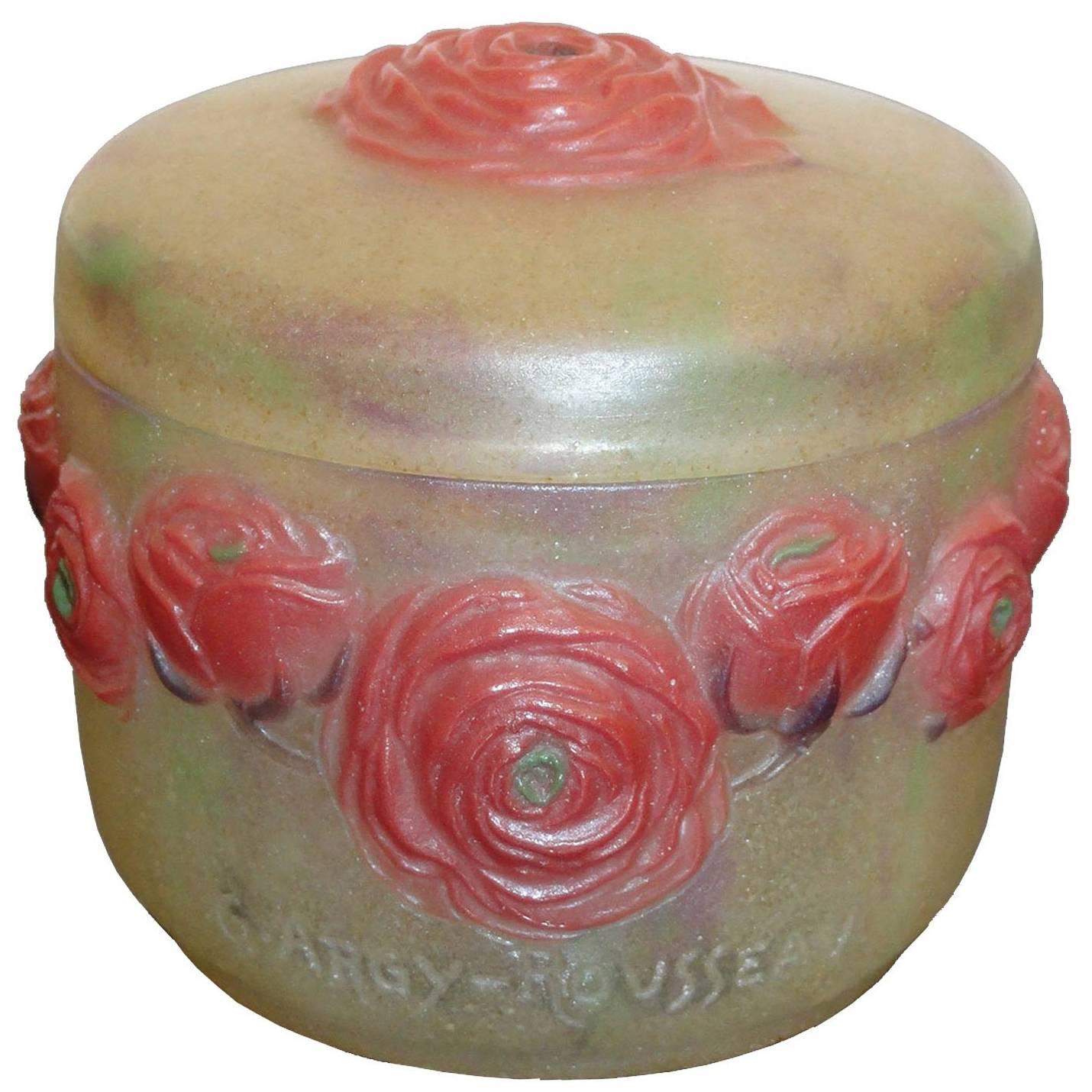 Exquisite Box in Pate De Verre by G. Argy-Rousseau