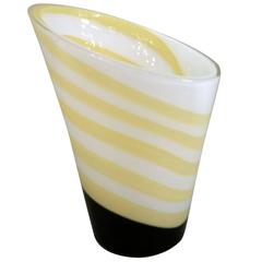 Retro "Asimmetrico Vase" Murano Glass Vase Venini Versace Collection