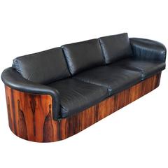 Rare Rosewood Case Sofa by Plycraft 6