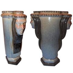 Art Deco Vase "Two Faced" by Guillard