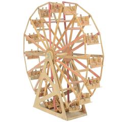 Antique Monumental Orange Crate Ferris Wheel Folk Art from Masonic Hall