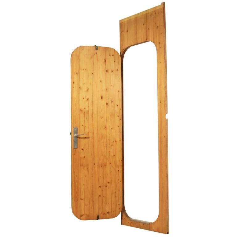 Charlotte Perriand Pine Door from Les Arcs Ski Resort, France, 1960s For Sale
