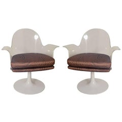 Lucite Swivel Chairs