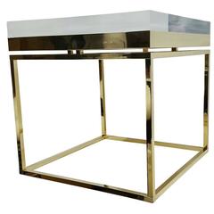 Mies Side Table - XL in Brass By Michael Dawkins