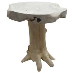 Teak Bleached Round Table