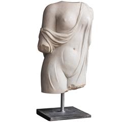 Classical Roman Sculpture in marble Torso of Woman