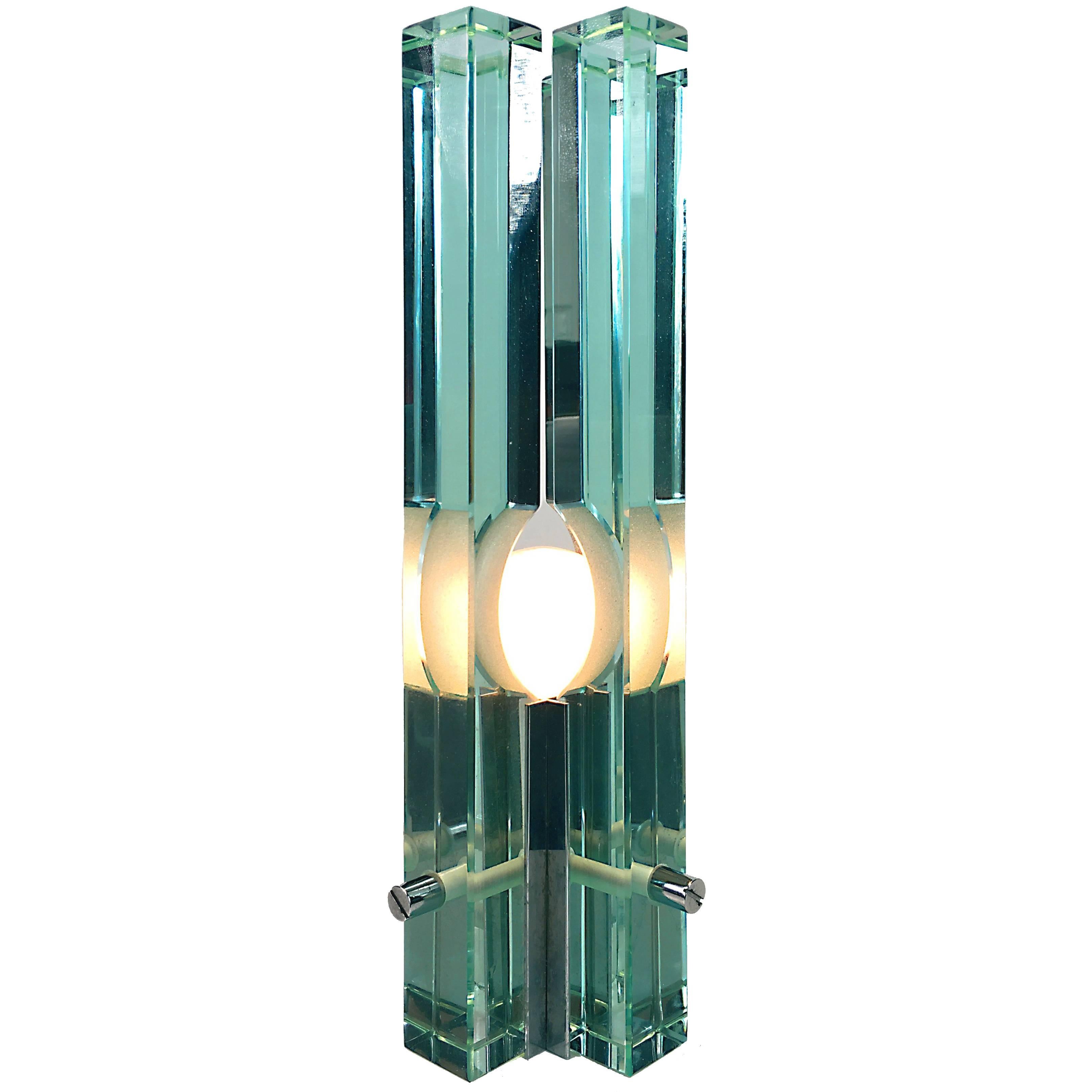 Glass Table Lamp by Gallotti e Radice