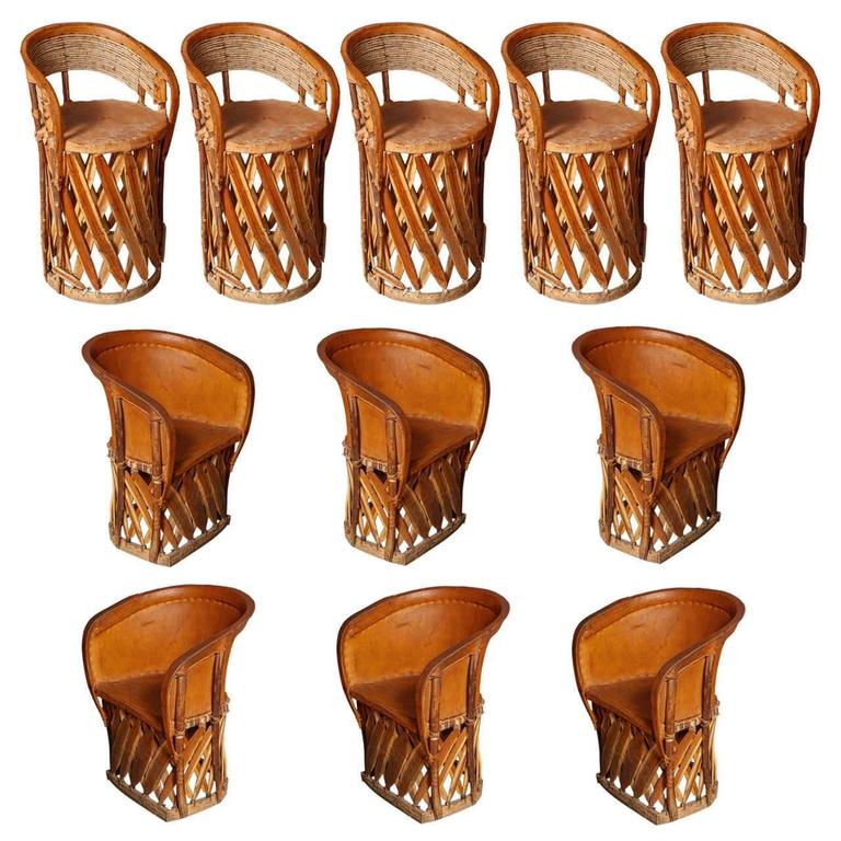 Set of 11 Mexican Origin Equipale Chairs at 1stDibs traditional