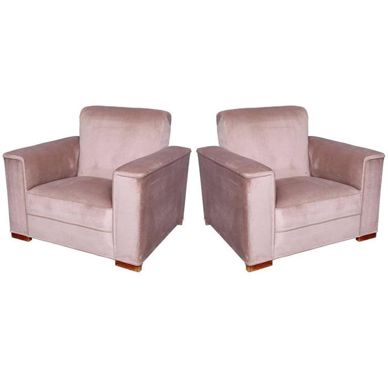 Antique French Art Deco Club Chair Circa 1940 Through Country Trader Art Deco Club Chairs