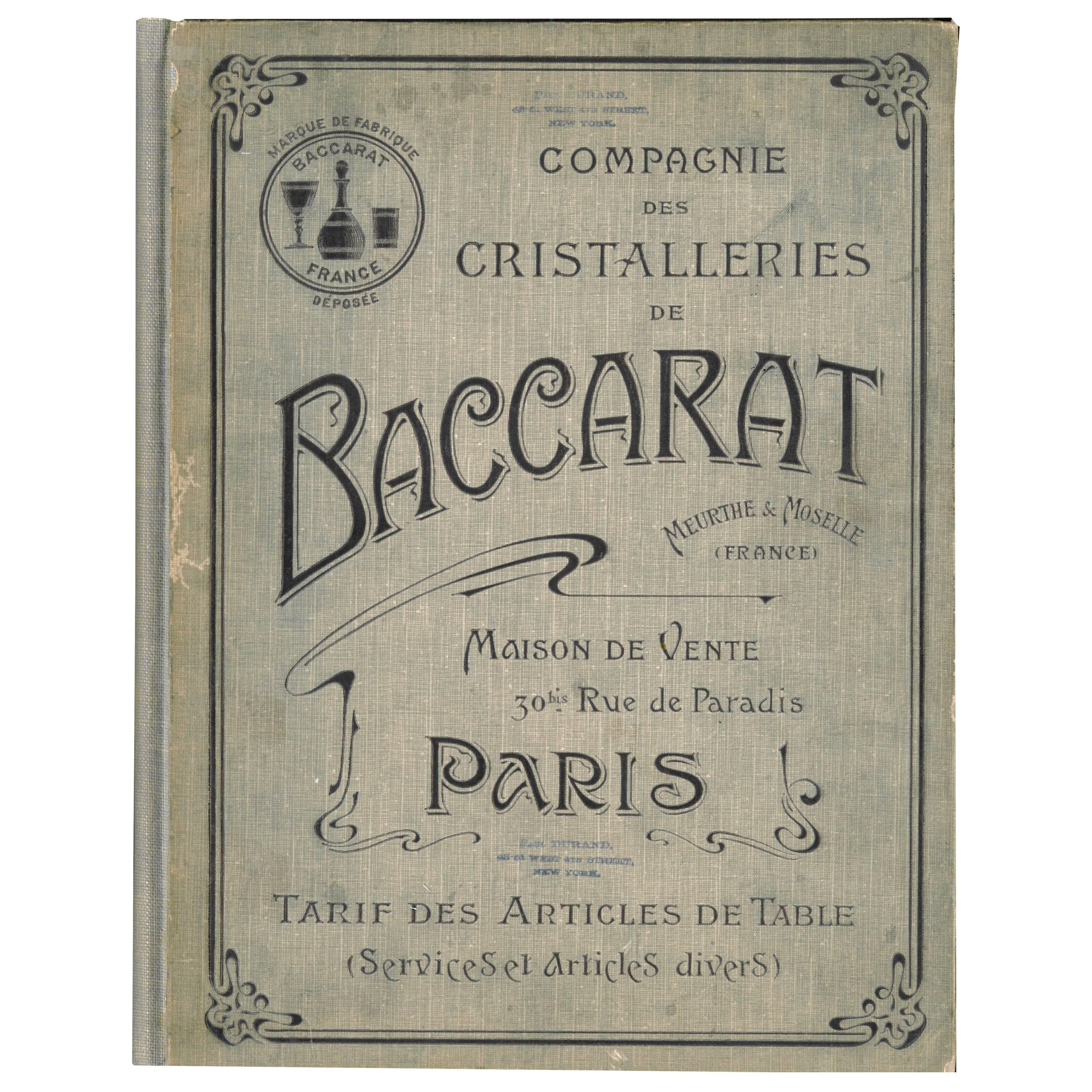Compagnie Des Cristalleries De Baccarat (Book) For Sale