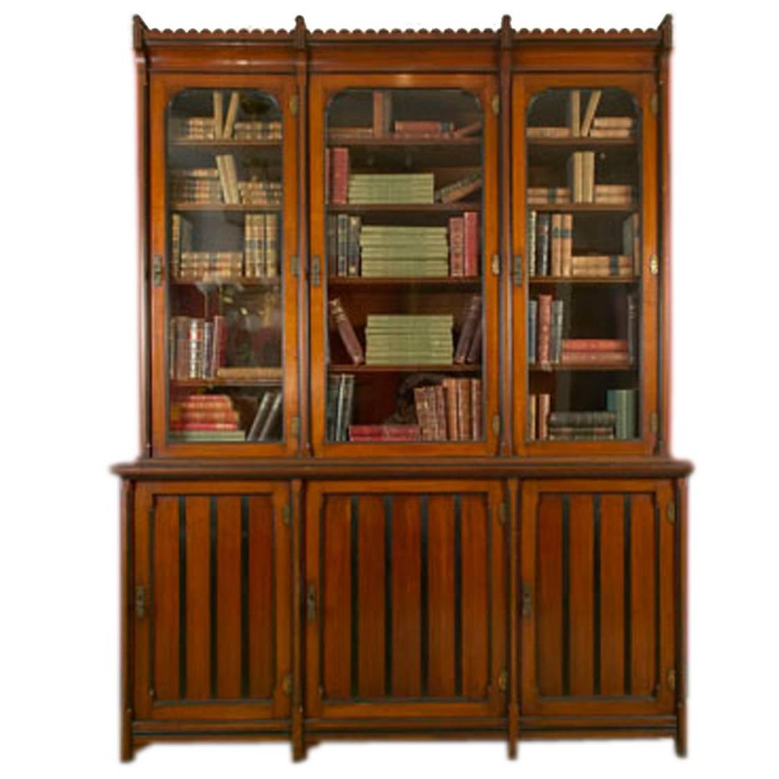 19th Century Gillows Arts and Crafts Bookcase For Sale