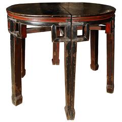 Pair of Chinese Demilune Tables