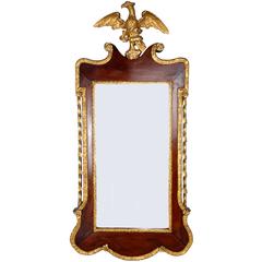 19th Century Centennial Mahogany and Gilt Chippendale Mirror 4