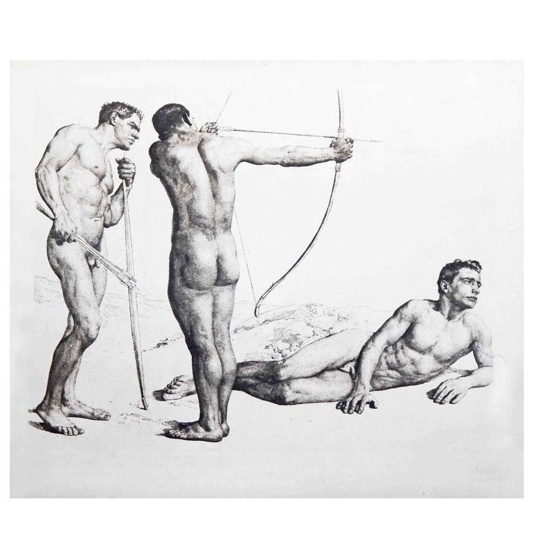 Naked male archers — pic 6