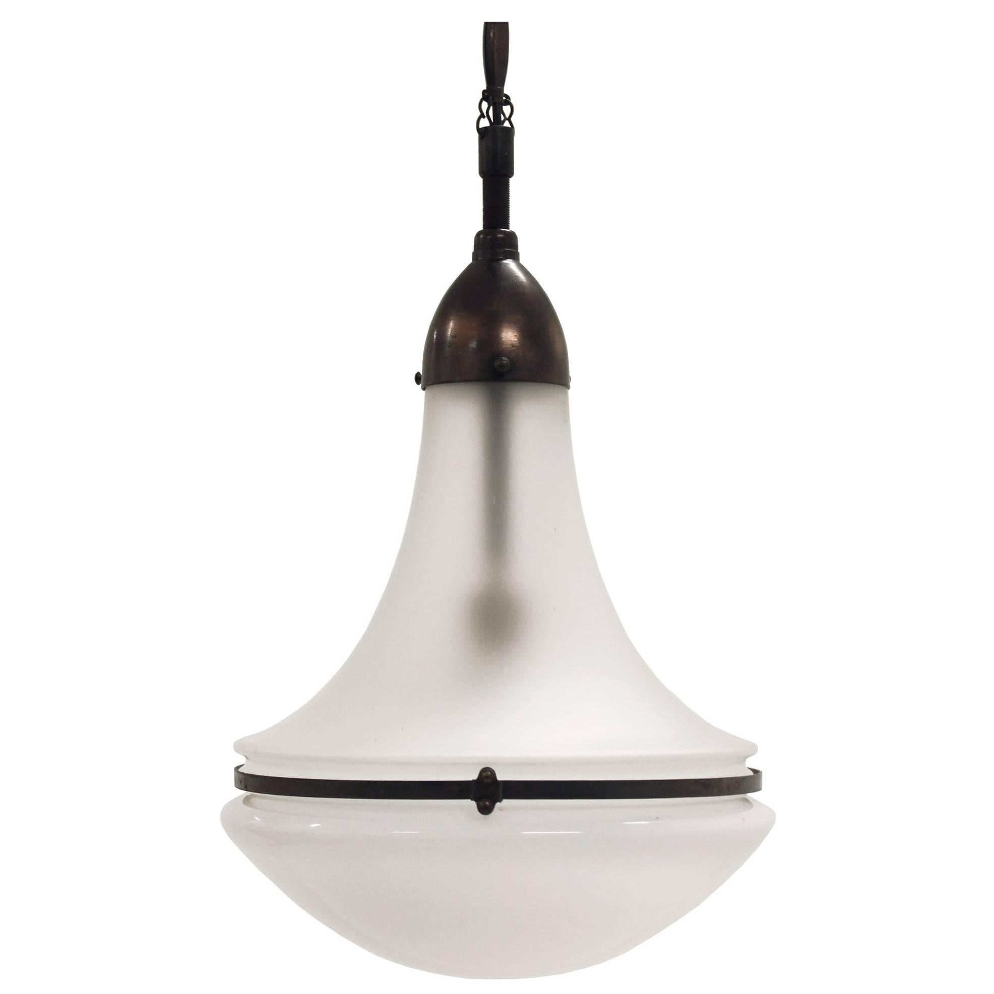 Large 'Luzette' Ceiling Lamp by Peter Behrens, 1910s