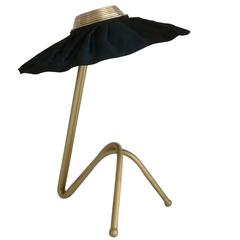 Freevolle small table lamp taffeta blue Brass mat finishing 3