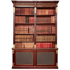 Early 19th Century Regency Mahogany Open Bookcase 3