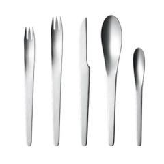 Arne Jacobsen by Georg Jensen Stainless Steel Flatware Set for 4 Service, 20 Pcs