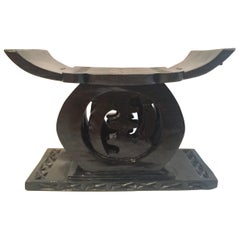 Ebonized African Ashanti Stool