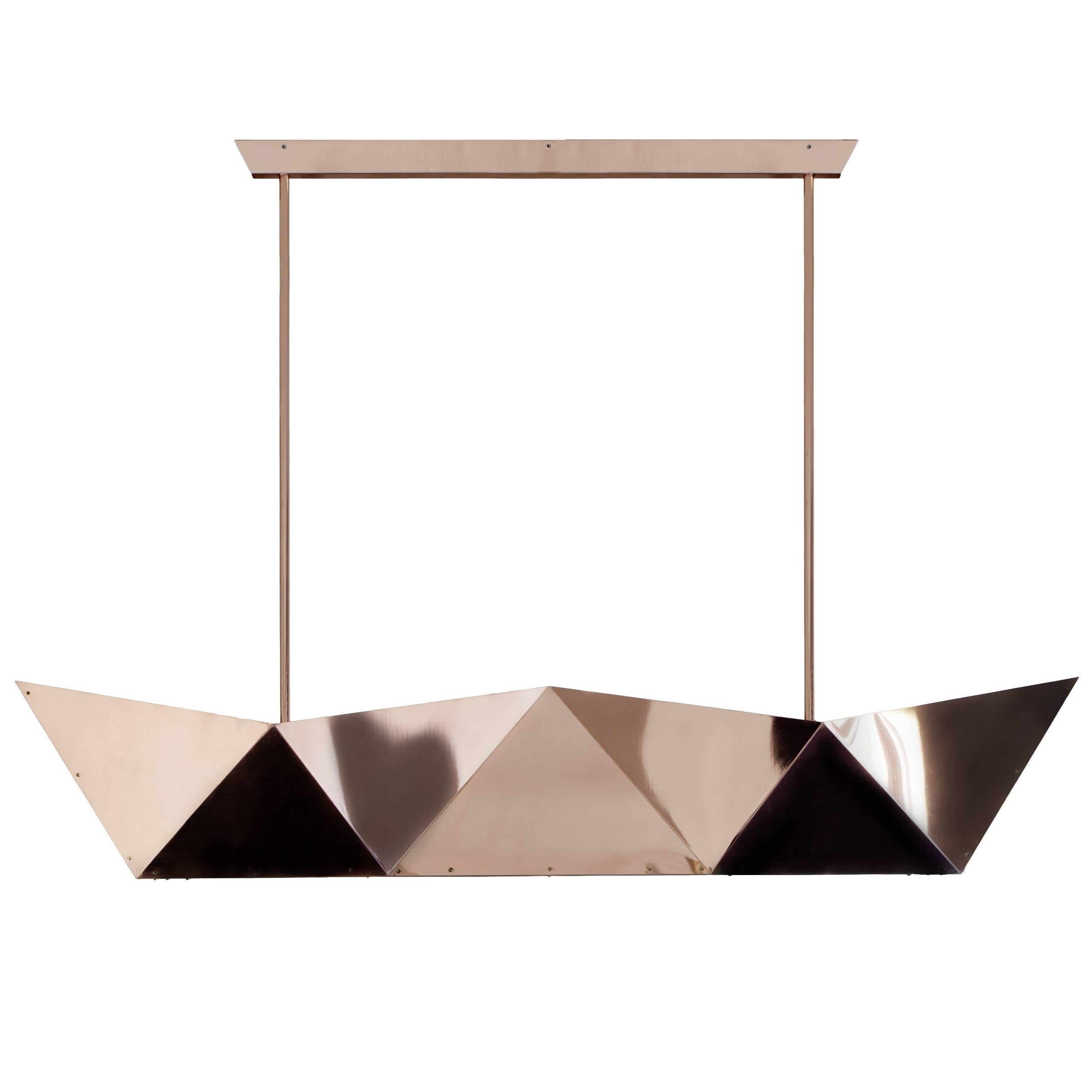 Ceiling lamp "Deriva" in Copper, Alessandro Mendini for Fragile Edizioni, 2015
