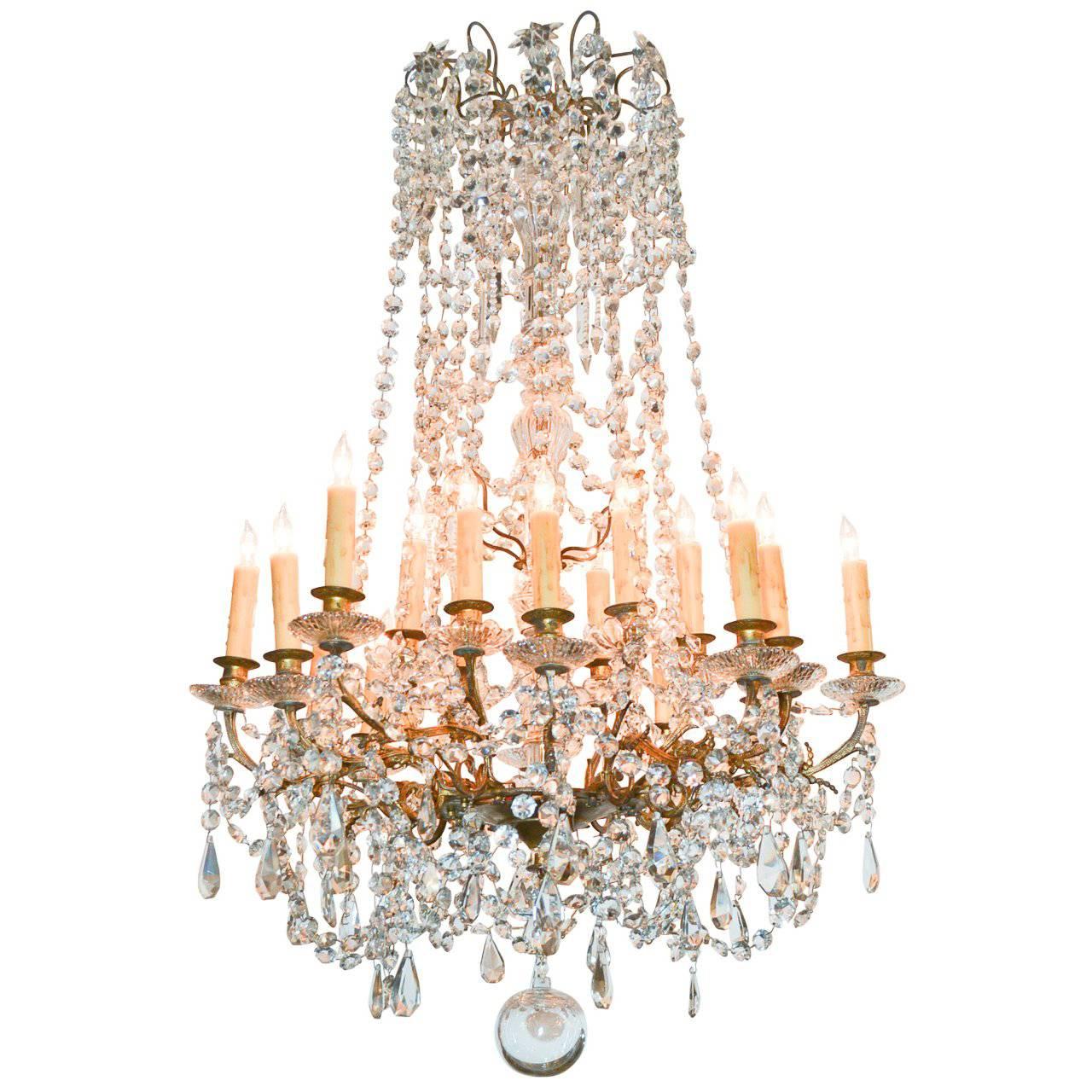 Fine 19th Century French Crystal Chandelier
