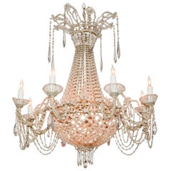 Superb Italian Basket Chandelier