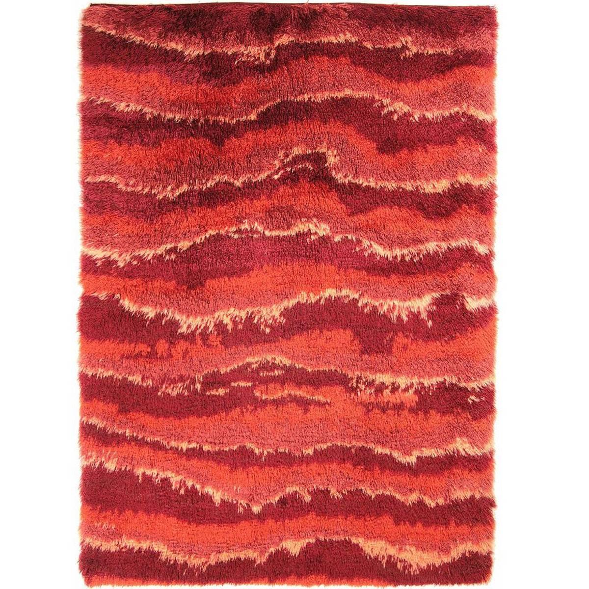 Turkish Red Shag Rug For Sale