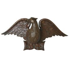 Well Carved 19th Century Wooden Eagle