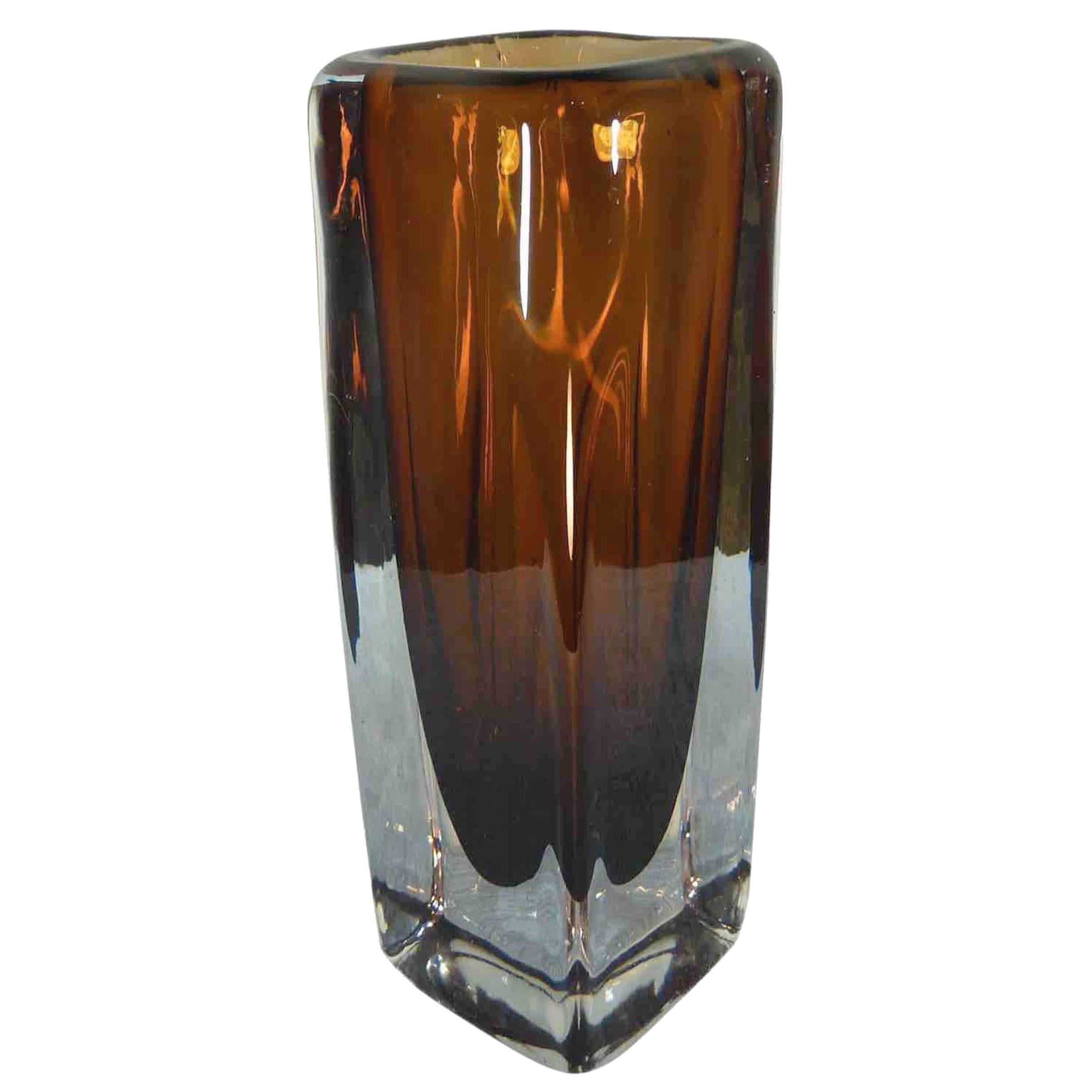 1970s Kosta Boda Art Glass Vase Sommerso For Sale