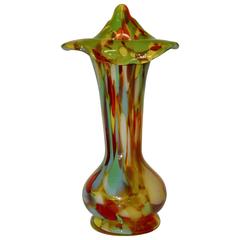 Early 20th Century Murano Art Glass Calla Vase