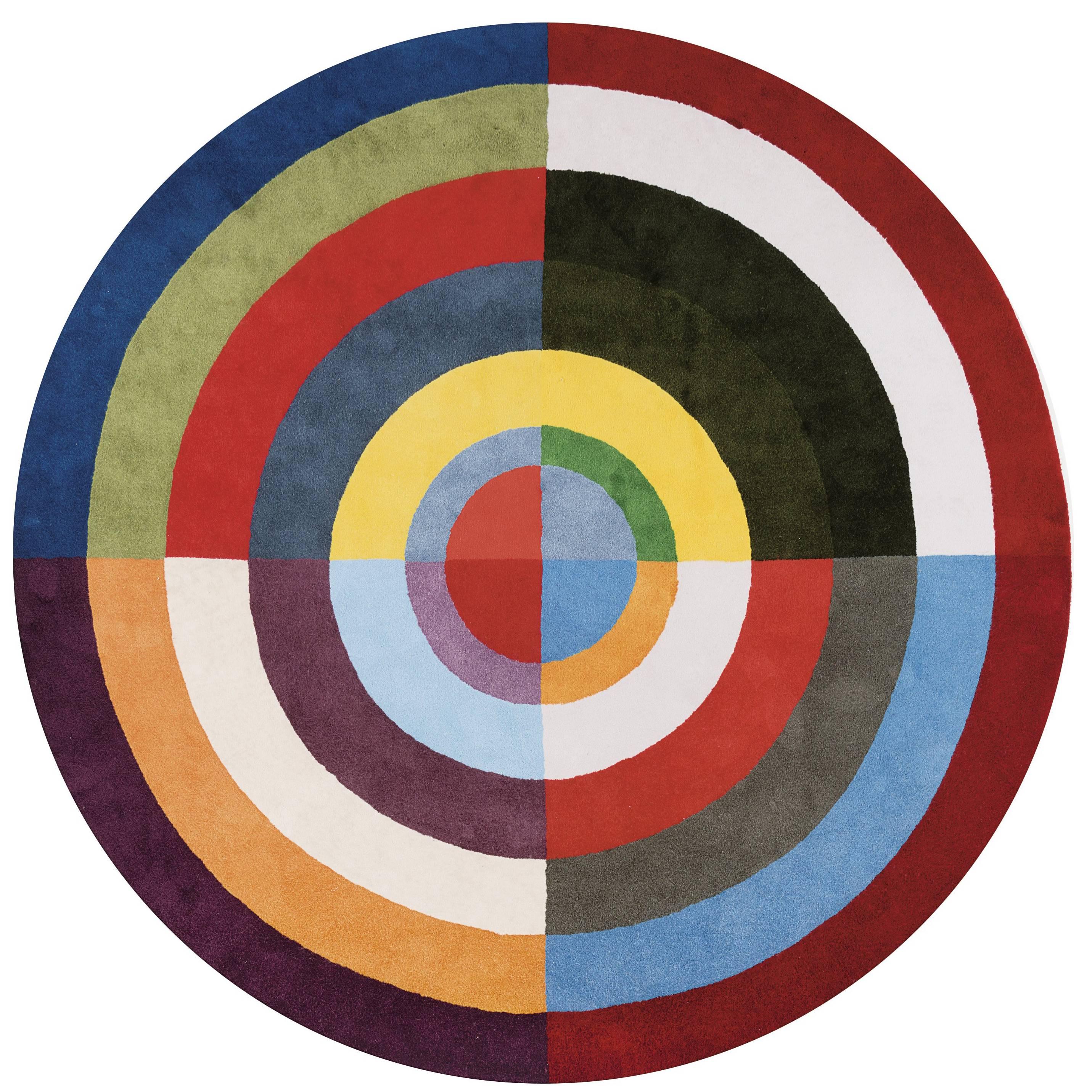 Tapis Premier Disque de Robert Delaunay, France en vente