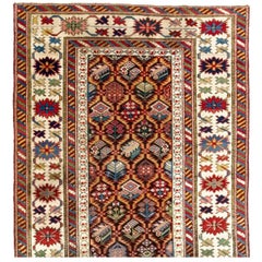 Antique Caucasian Kuba Runner