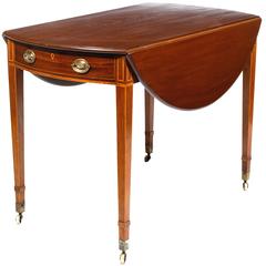 Mesa baja de caoba Pembroke del siglo XIX, Jorge III