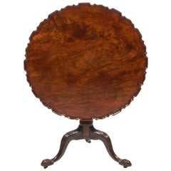 19th Century George III Mahogany Tip-Up Table