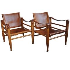 Pair of Børge Mogensen Safari Chairs