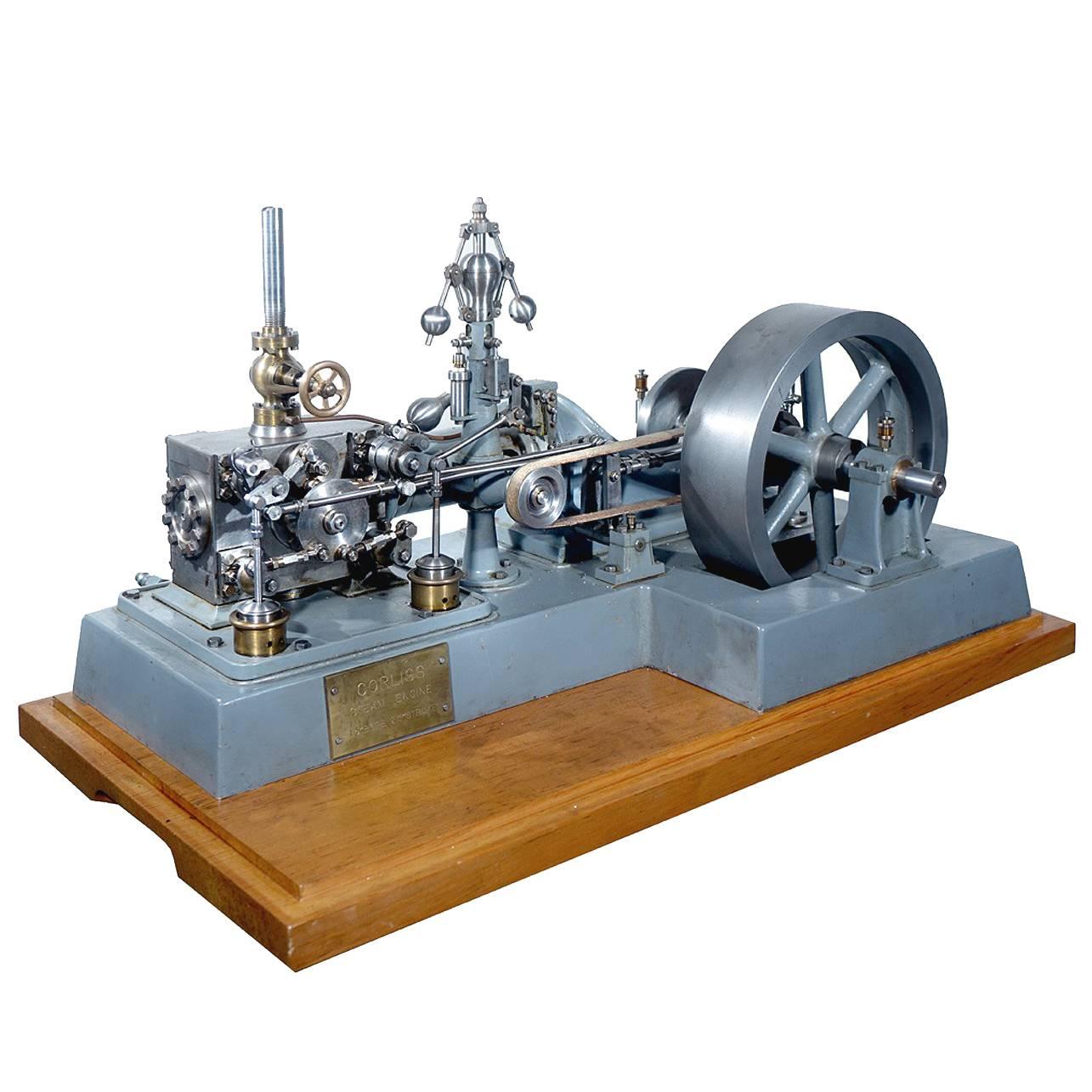 Complex Working Corliss Steam Engine Model
