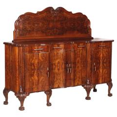 Early 20th Century Chippendale Venetian Baroque Credenza Sideboard Walnut 10