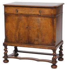 19th Century English Walnut Side Cabinet