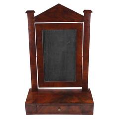 Psyche, Biedermeier Period circa 1830-1840, Mahogany Veneered, Tiltable Mirror