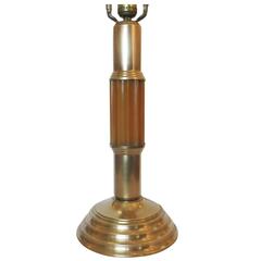 Art Deco Celluloid and Brass Table Lamp 9