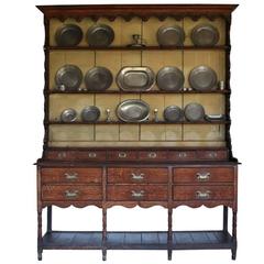 18th Century American Oak Cupboard in Two Parts 11